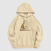 Buddha Stones Sometimes It's Better To Remain Silent And Smile Fleece Lined Polyester Hoodie