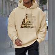 Buddha Stones Sometimes It's Better To Remain Silent And Smile Fleece Lined Polyester Hoodie