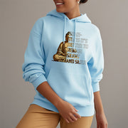 Buddha Stones Sometimes It's Better To Remain Silent And Smile Fleece Lined Polyester Hoodie