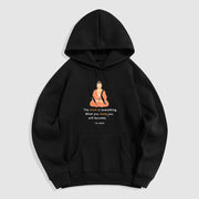 Buddha Stones The Mind Is Everything Meditation Buddha Polyester Fleece Lined Hoodie Hoodie BS Black 2XL