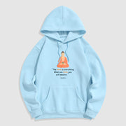 Buddha Stones The Mind Is Everything Meditation Buddha Polyester Fleece Lined Hoodie