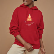 Buddha Stones The Mind Is Everything Meditation Buddha Polyester Fleece Lined Hoodie Hoodie BS 19