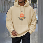 Buddha Stones The Mind Is Everything Meditation Buddha Polyester Fleece Lined Hoodie