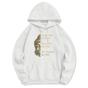 Buddha Stones What You Think Polyester Fleece Lined Hoodie