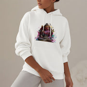 Buddha Stones Butterfly Meditation Buddha Polyester Fleece Lined Hoodie Hoodie BS 3