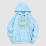 Buddha Stones The Golden Rule Lotus Fleece Lined Polyester Hoodie Hoodie BS LightCyan 2XL