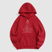 Buddha Stones Let That Shit Go Polyester Fleece Lined Hoodie