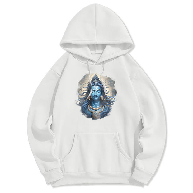 Buddha Stones OM NAMAH SHIVAYA Buddha Fleece Lined Polyester Hoodie