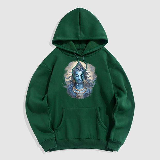 Buddha Stones OM NAMAH SHIVAYA Buddha Fleece Lined Polyester Hoodie