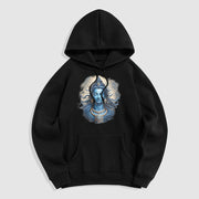 Buddha Stones OM NAMAH SHIVAYA Buddha Fleece Lined Polyester Hoodie Hoodie BS Black 2XL