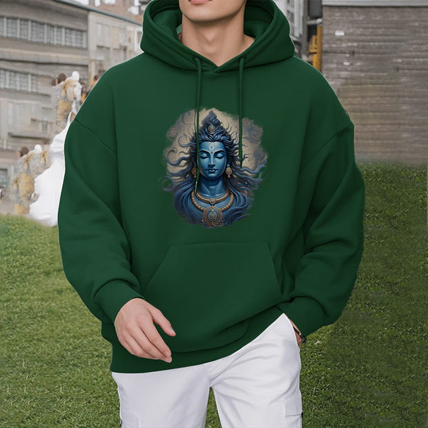 Buddha Stones OM NAMAH SHIVAYA Buddha Fleece Lined Polyester Hoodie Hoodie BS 7