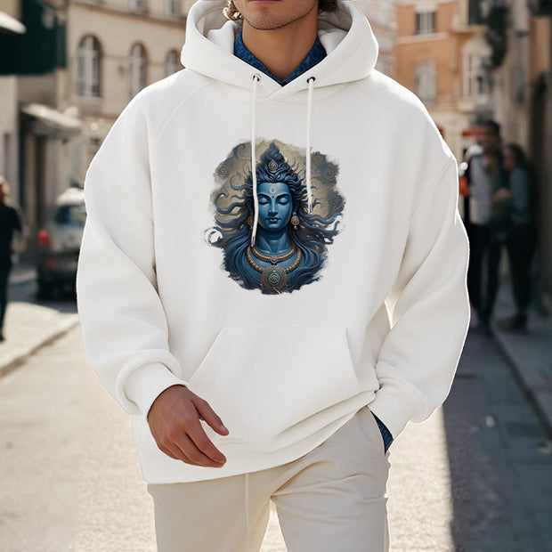 Buddha Stones OM NAMAH SHIVAYA Buddha Fleece Lined Polyester Hoodie Hoodie BS 15