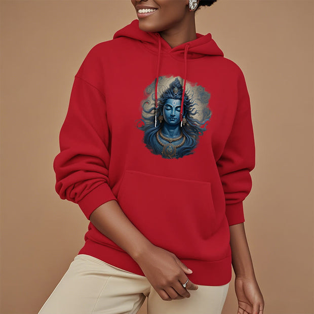 Buddha Stones OM NAMAH SHIVAYA Buddha Fleece Lined Polyester Hoodie Hoodie BS 26