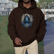 Buddha Stones OM NAMAH SHIVAYA Buddha Fleece Lined Polyester Hoodie Hoodie BS 19