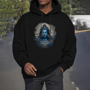 Buddha Stones OM NAMAH SHIVAYA Buddha Fleece Lined Polyester Hoodie Hoodie BS 11