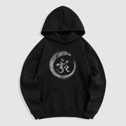 Buddha Stones OM Mantra Sanskrit Fleece Lined Polyester Hoodie