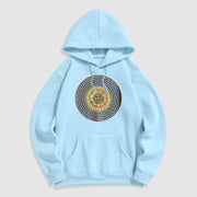 Buddha Stones 108 Om Mani Padme Hum Sanskrit Fleece Lined Polyester Hoodie Hoodie BS LightCyan 2XL