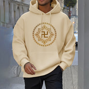 Buddha Stones Swastika Fleece Lined Polyester Hoodie