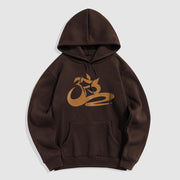 Buddha Stones OM Fleece Lined Polyester Hoodie