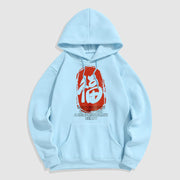 Buddha Stones Fu Good Fortune Comes From A Compassionate Heart Fleece Lined Polyester Hoodie