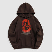 Buddha Stones Fu Good Fortune Comes From A Compassionate Heart Fleece Lined Polyester Hoodie