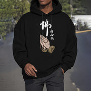 Buddha Stones Buddha Is Born From The Mind Fleece Lined Polyester Hoodie