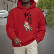 Buddha Stones Buddha Is Born From The Mind Fleece Lined Polyester Hoodie