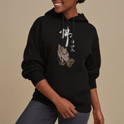 Buddha Stones Buddha Is Born From The Mind Fleece Lined Polyester Hoodie