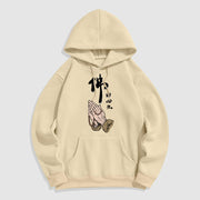 Buddha Stones Buddha Is Born From The Mind Fleece Lined Polyester Hoodie