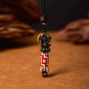 Buddha Stones Tibet Om Mani Padme Hum Dzi Bead Skull Wisdom Necklace Pendant