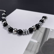 Buddha Stones Black Onyx Fortune Bracelet Bracelet BS 10