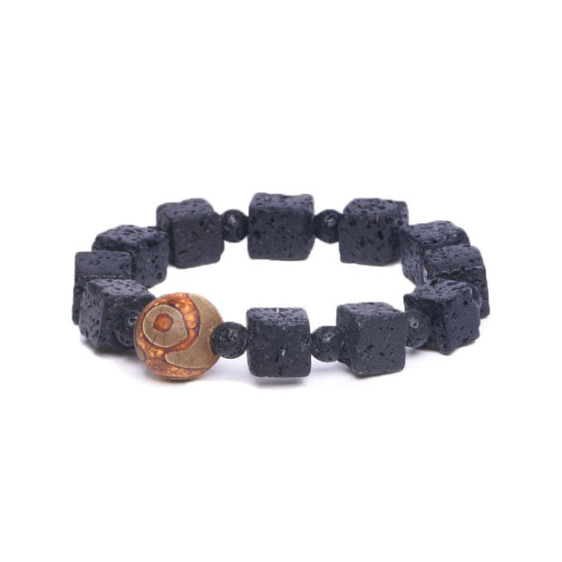 Buddha Stones Lava Rock Healing Bracelet Bracelet BS 7