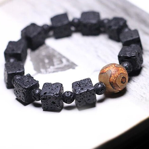 Buddha Stones Lava Rock Healing Bracelet Bracelet BS 1