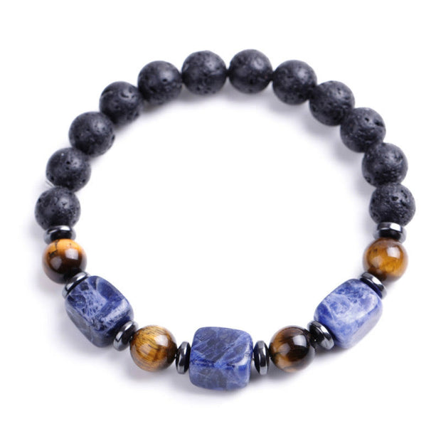 FREE Today: Inner Peace And Healing Various Crystals Lava Rock Bracelet