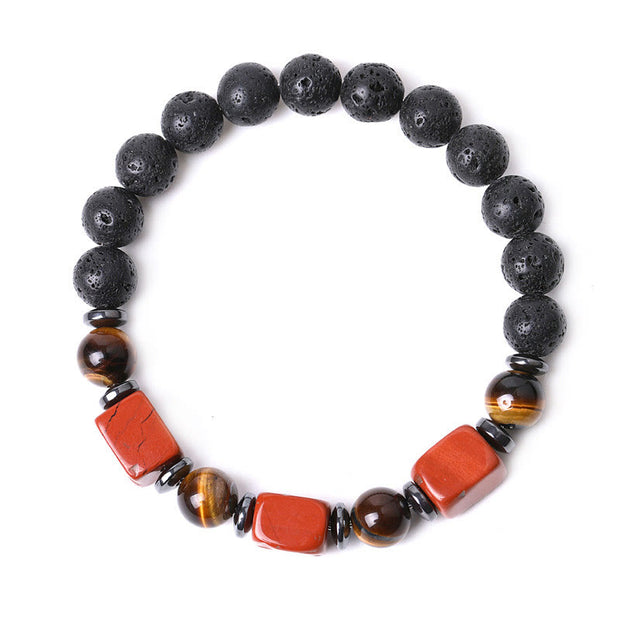 FREE Today: Inner Peace And Healing Various Crystals Lava Rock Bracelet