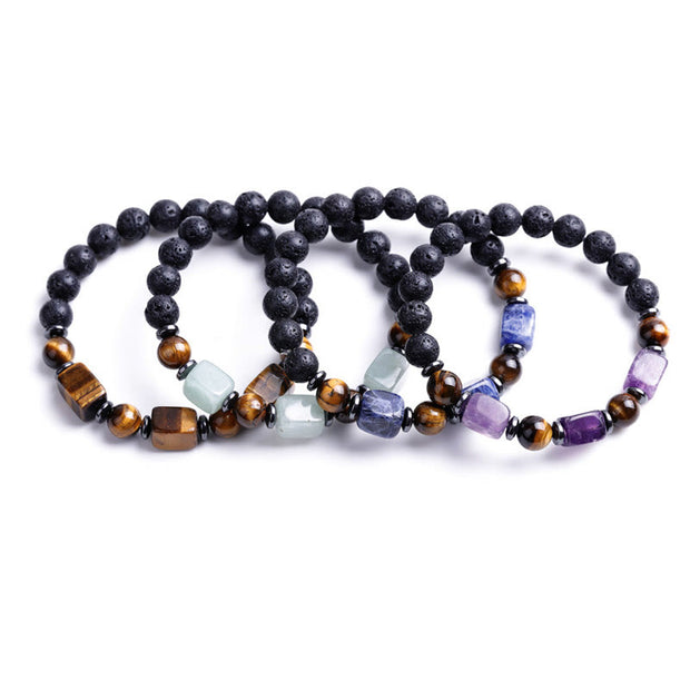 FREE Today: Inner Peace And Healing Various Crystals Lava Rock Bracelet