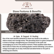 FREE Today: Inner Peace And Healing Various Crystals Lava Rock Bracelet