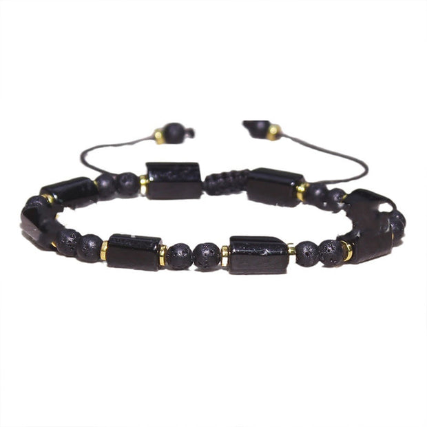 Buddha Stones Black Tourmaline Love Bracelet Bracelet BS 3