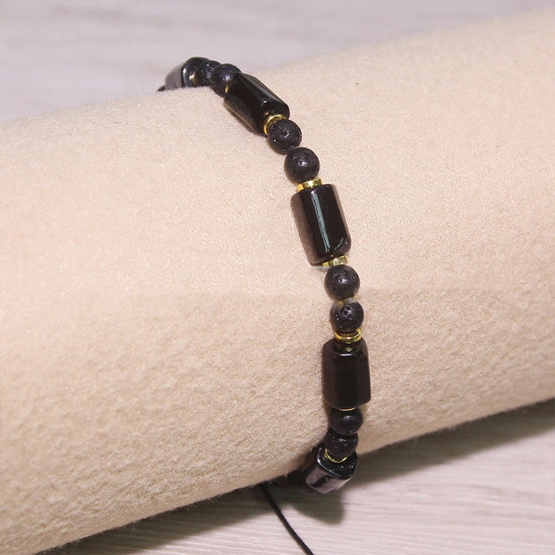 Buddha Stones Black Tourmaline Love Bracelet Bracelet BS 2