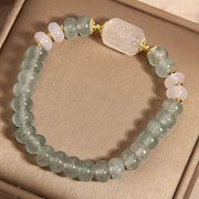 FREE Today: Emotional Peace Aquamarine Jade Abacus Beads Bracelet