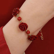 FREE Today: Good Wishes Blessing Cinnabar Rose Bracelet