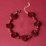 FREE Today: Good Wishes Blessing Cinnabar Rose Bracelet