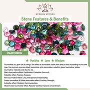 Buddha Stones Tourmaline Strawberry Quartz Wisdom Bracelet