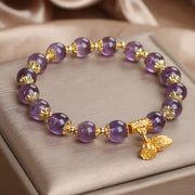 Buddha Stones Amethyst Increases Nobility Bracelet Bracelet BS 8