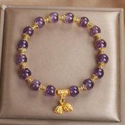 Buddha Stones Amethyst Increases Nobility Bracelet Bracelet BS 4