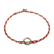 FREE Today: Strength Connection 925 Sterling Silver Peace Buckle String Bracelet