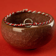 Buddha Stones Red String Peace Buckle Luck Bracelet