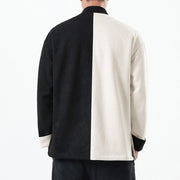 Buddha Stones Dragon Embroidery Casual Frog-button Cotton Men's Jacket Shirt Clothing (Extra 30% Off | USE CODE: FS30) - image 4