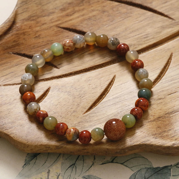 Buddha Stones Shoushan Stone Red Agate Prosperity Bracelet Bracelet BS 12