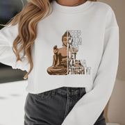 Buddha Stones KEEP CALM AND LET KARMA FINISH IT Fleece Lined Polyester Sweatshirt